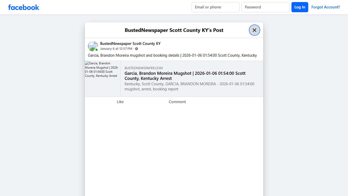 Garcia, Brandon Moreira... - BustedNewspaper Scott County KY Facebook